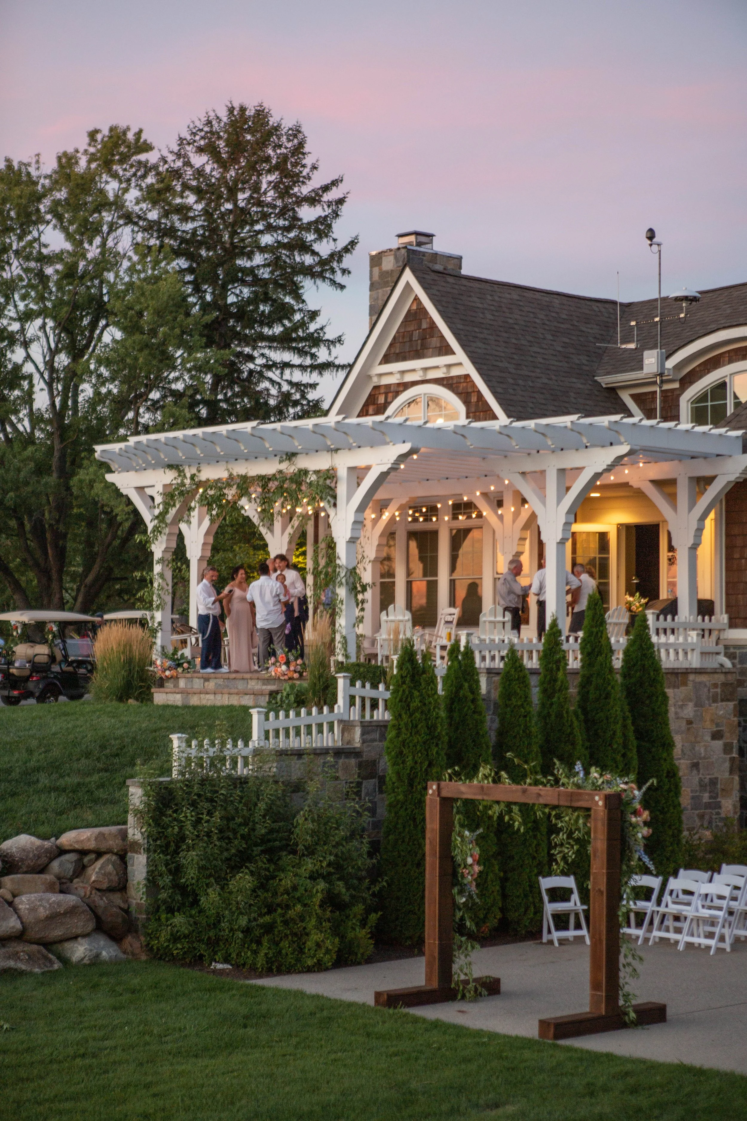 Shea and Brandon's Intimate Weeknight Wedding at Chatam Hills County Club