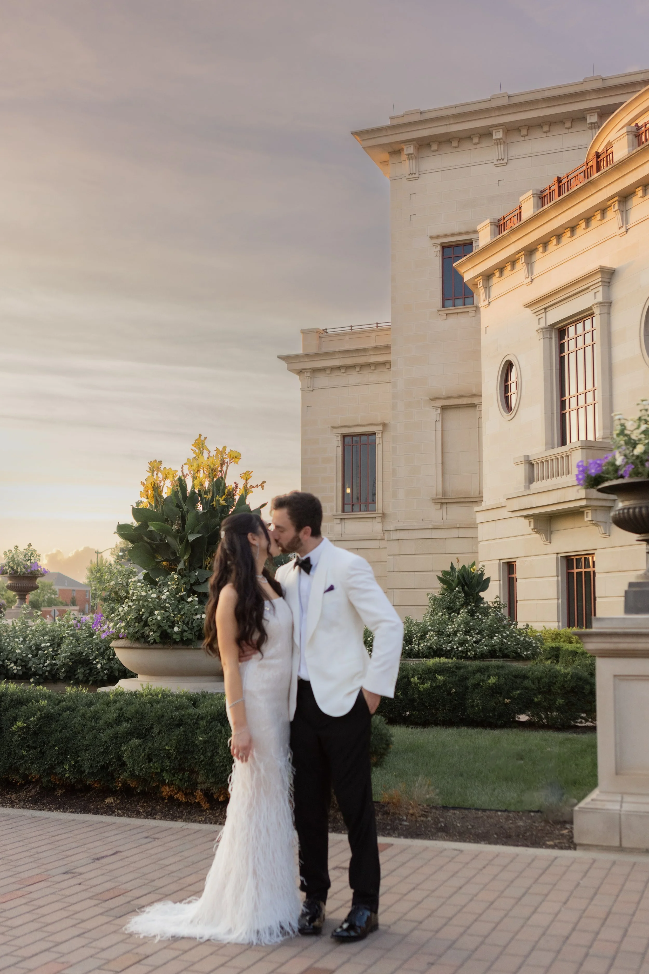 Sara and Aaron's Cherry Red Summer Wedding at Carmel's Palladium 