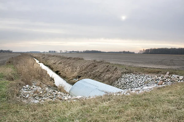 Drain Pipe, Rural Indiana 2015 Inkjet Print 12" x 18"