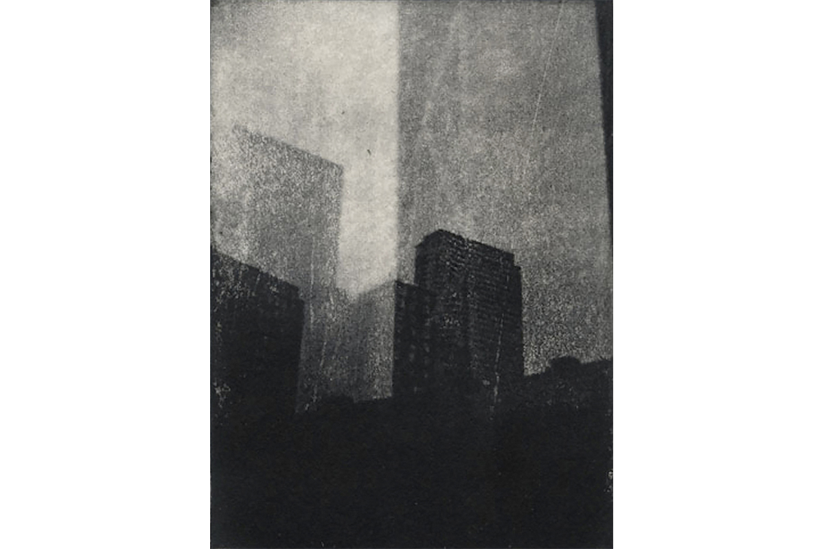10th Street 2013. Intaglio print on paper. - 5” x 7”