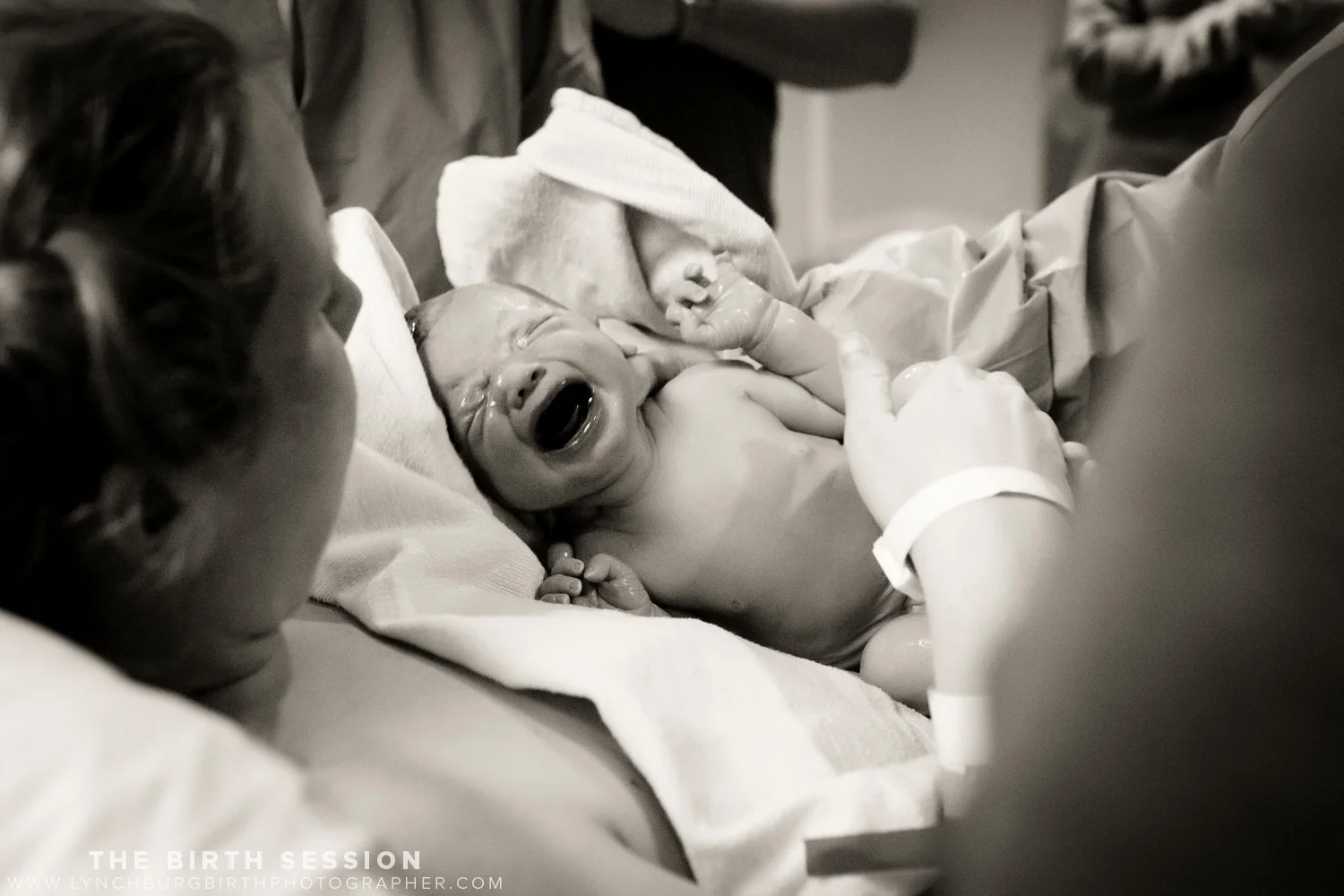 The Birth of Amelia | Lynchburg Virginia Hospital Birth Photographer