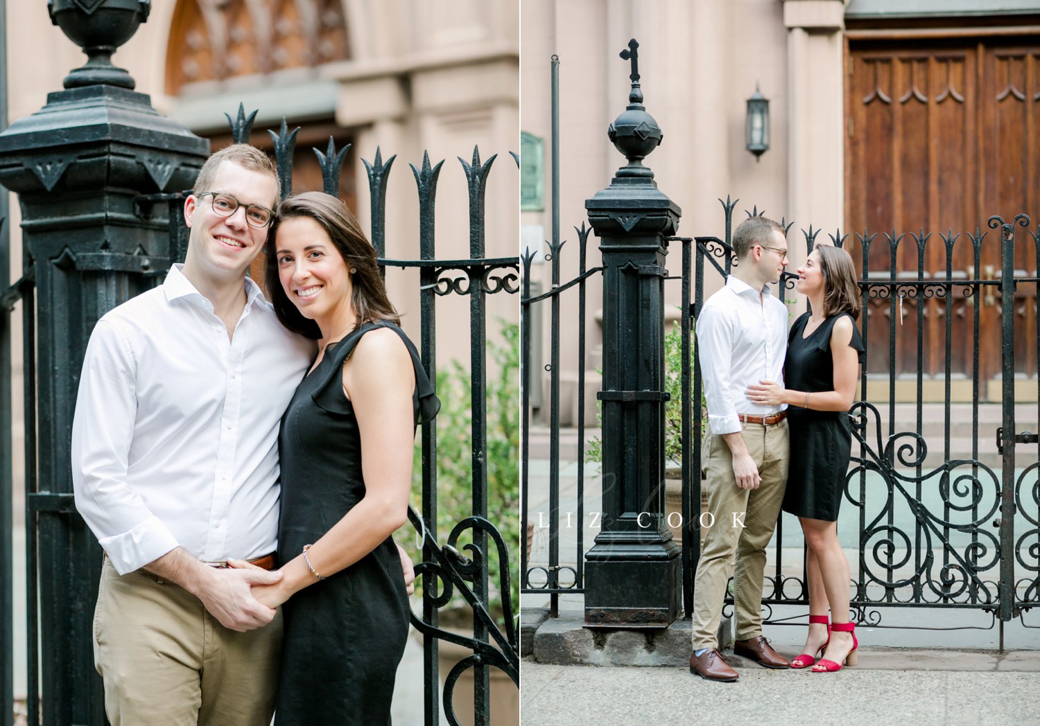 New York City Engagement Pictures at the Old Basilica of St Patrick's Cathedral