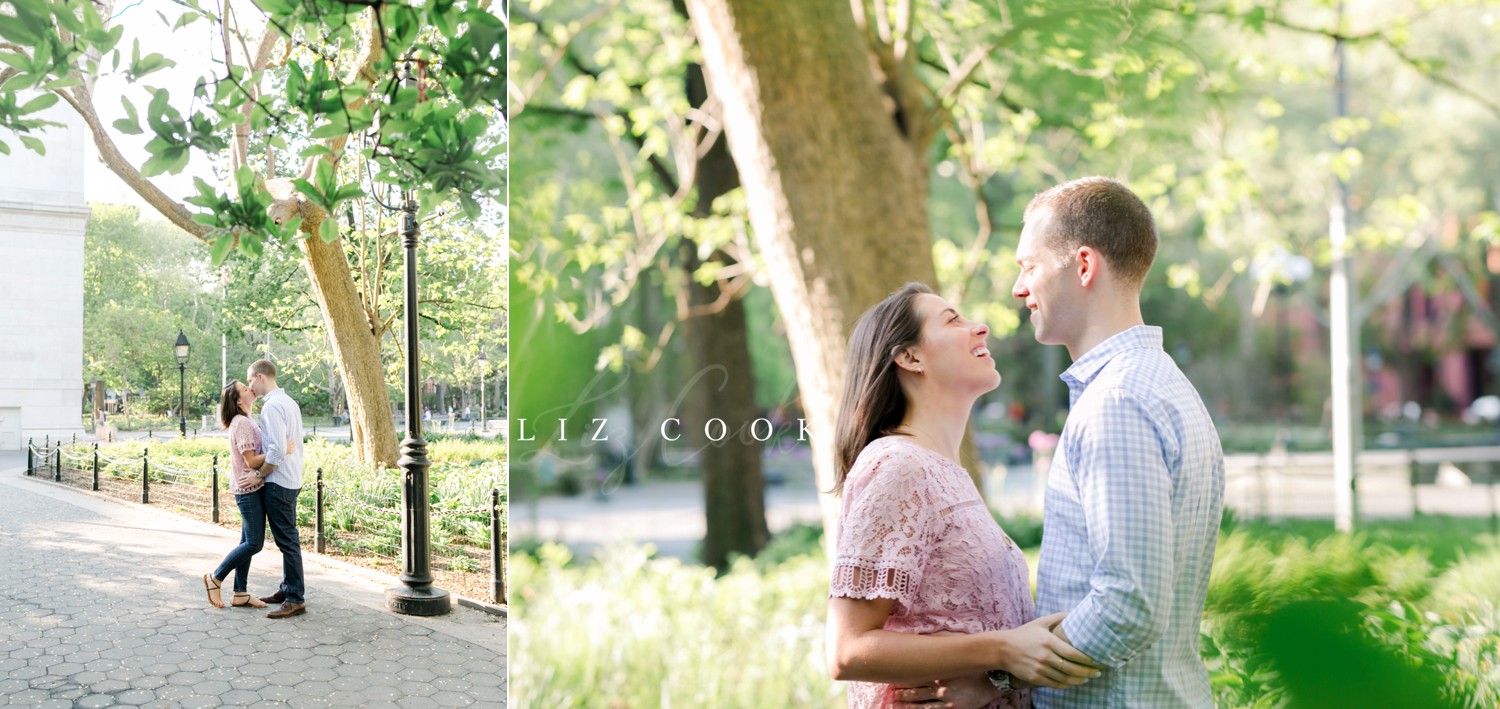 New York City Engagement Pictures at Washington Square Park