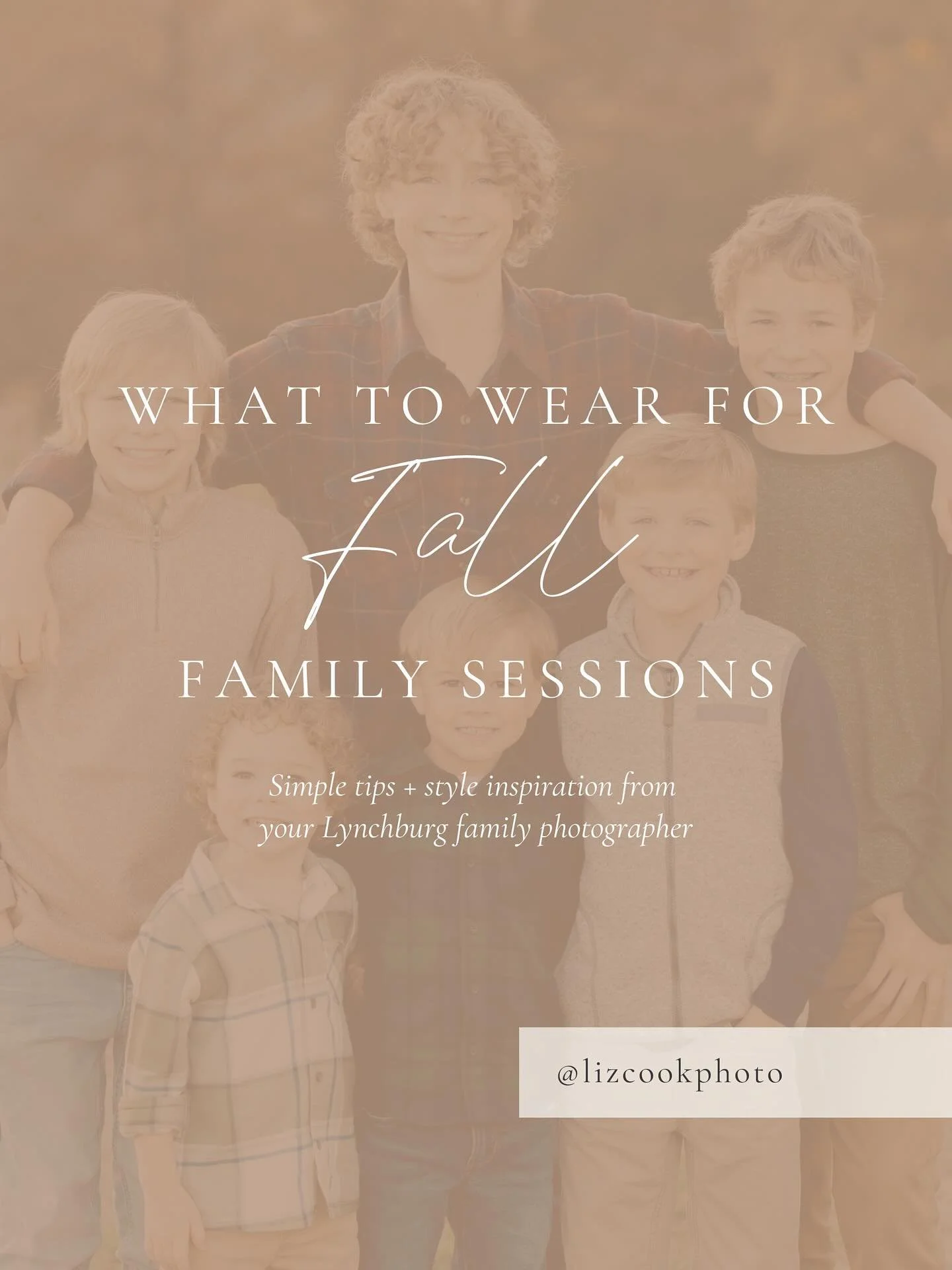 Planning fall family photos? What you choose for your clothing has the ability make or break how you feel about your final gallery!

While your wardrobe can completely set the tone of your photos, it doesn&rsquo;t have to be stressful. Here are a few