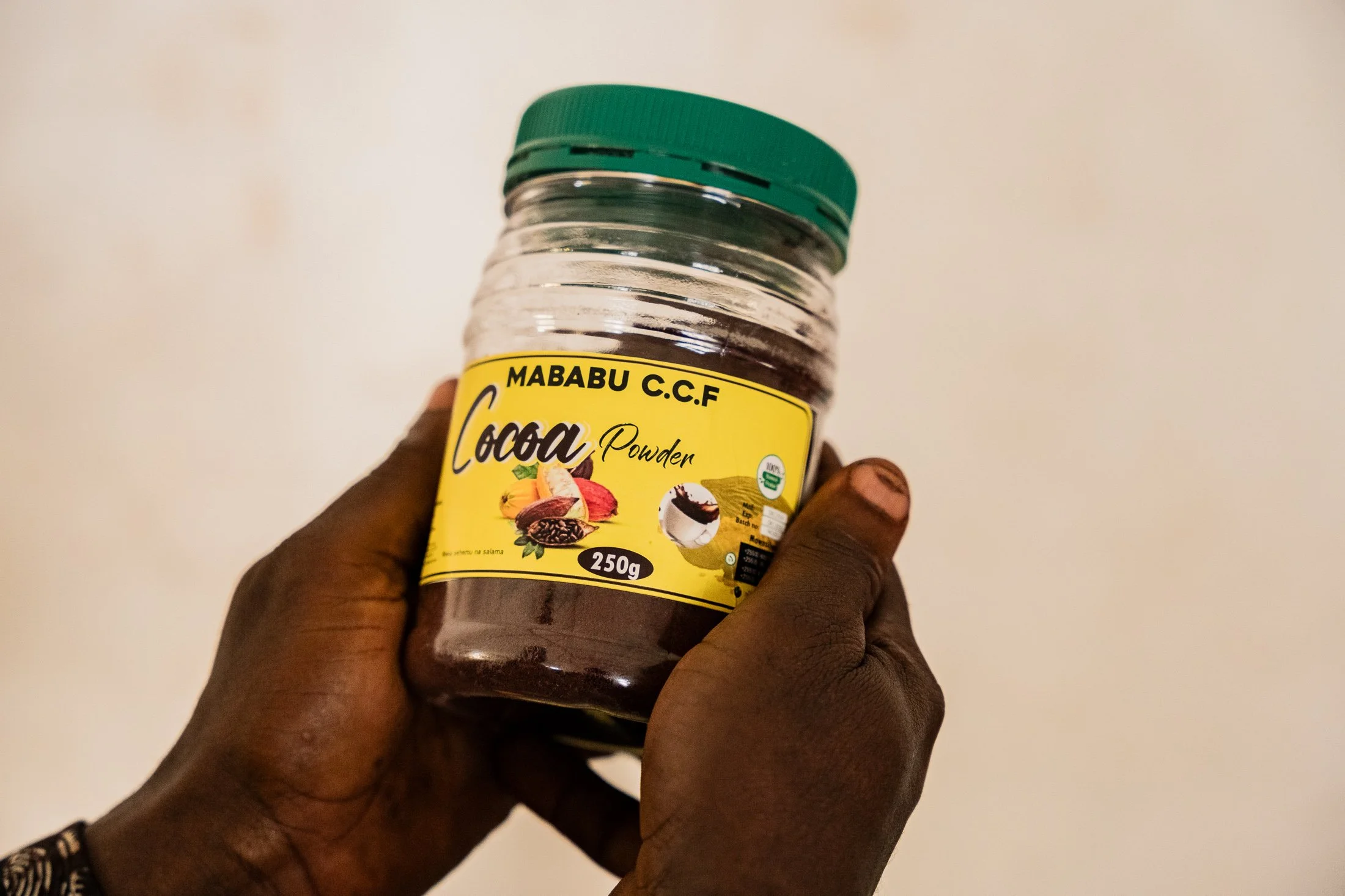  Cocoa Powder made by Mababu Cocoa Business Enterprise farmers.Location: Mababu Ward, Kyela District, Mbeya Region, Tanzania.Photo By: Michael Goima 
