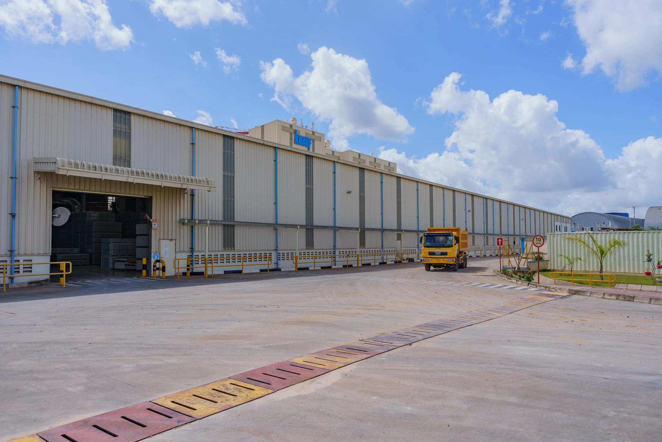 Exterior view of a large industrial manufacturing complex in Pwani Region, Tanzania