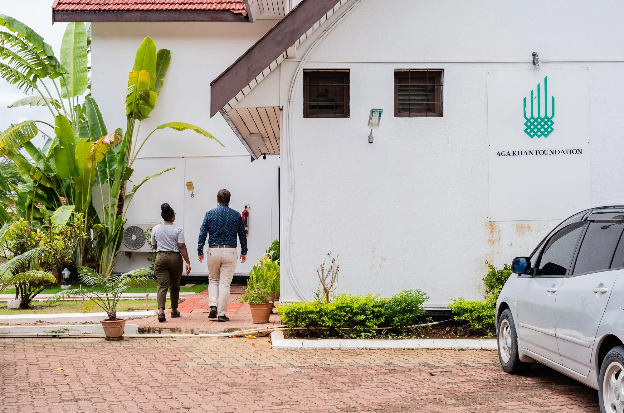 Exterior view of Aga Khan offices associated with AKFC International Youth Fellowship activities in Dar es Salaam, Tanzania.