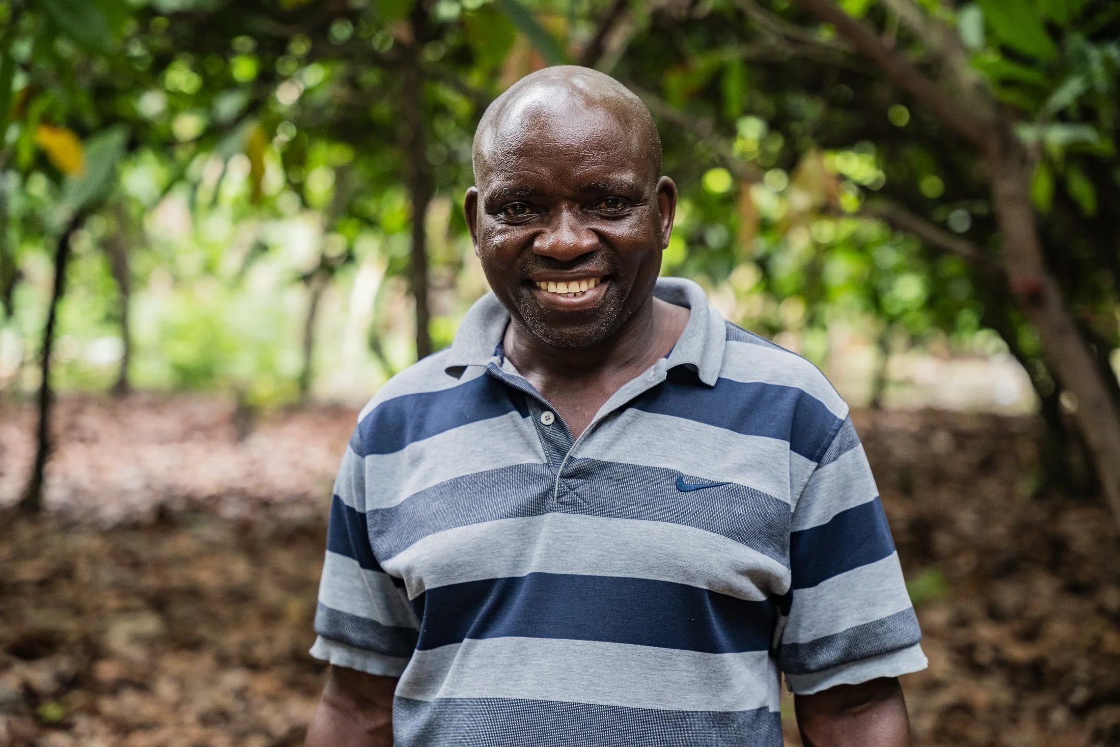 Portrait of a cocoa farmer in Mababu Village, Kyela.