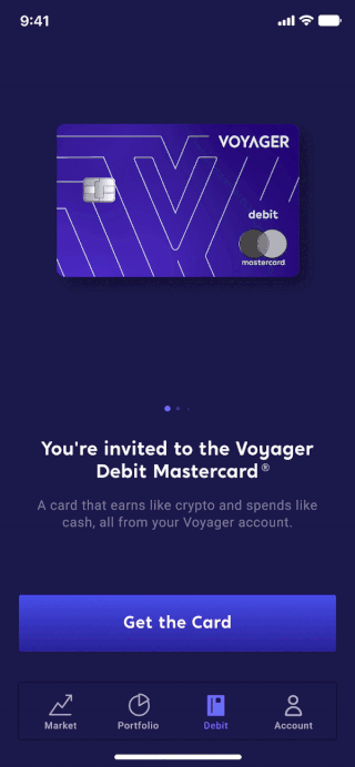 Beta Manage Card User Journey