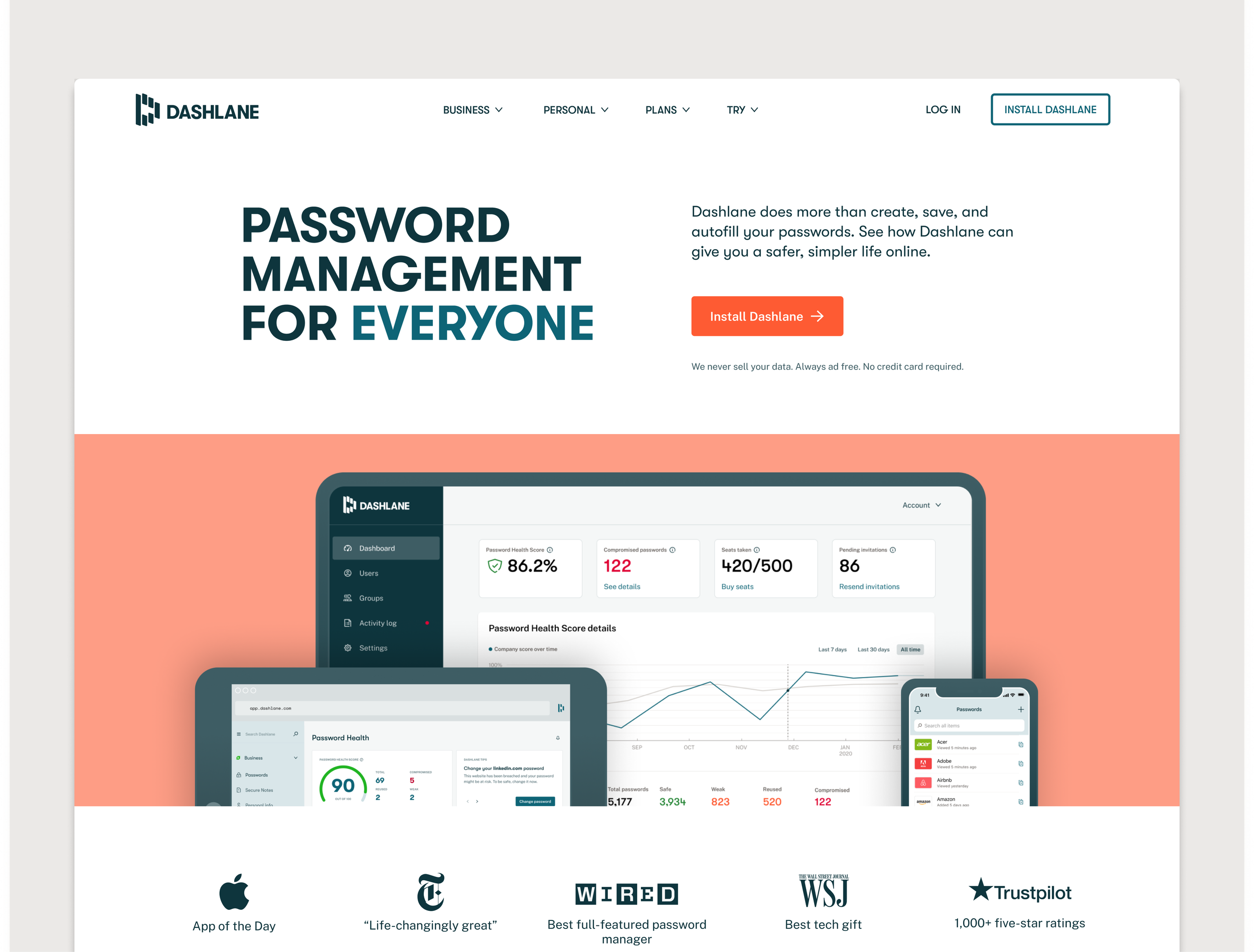  The newly designed features page brings the product to life. We utilized simple UI animations to highlight specific features and benefits.  