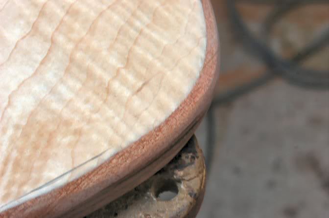 If you use the routed round over as a guide, it’s easy to see where the area you’re working on needs more attention.