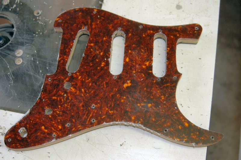  Almost a finished pickguard... 