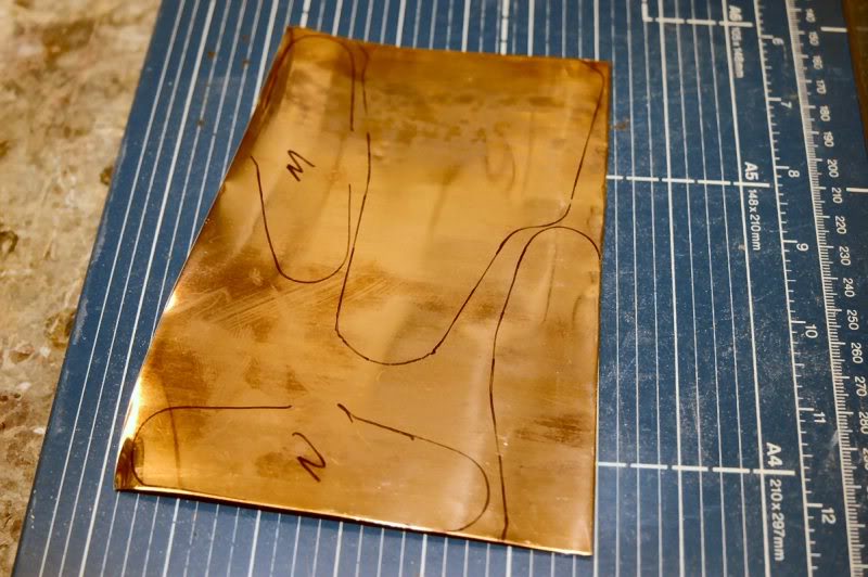  I use the body template to lay out the bottoms of the various routs. 