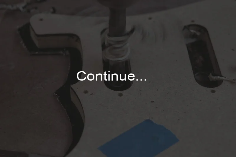 Click photo to continue to Part 4 - Pickguard and Electronics