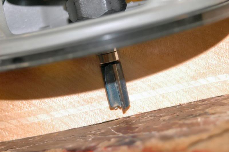  Once it is routed half way, I use the edge of the body to set the router bit, no chance of making the fatal mistake of reading 1 ¾ as 1 ½ that way.&nbsp;Rout the remainder, and use the same method on the Jack cavity too. 