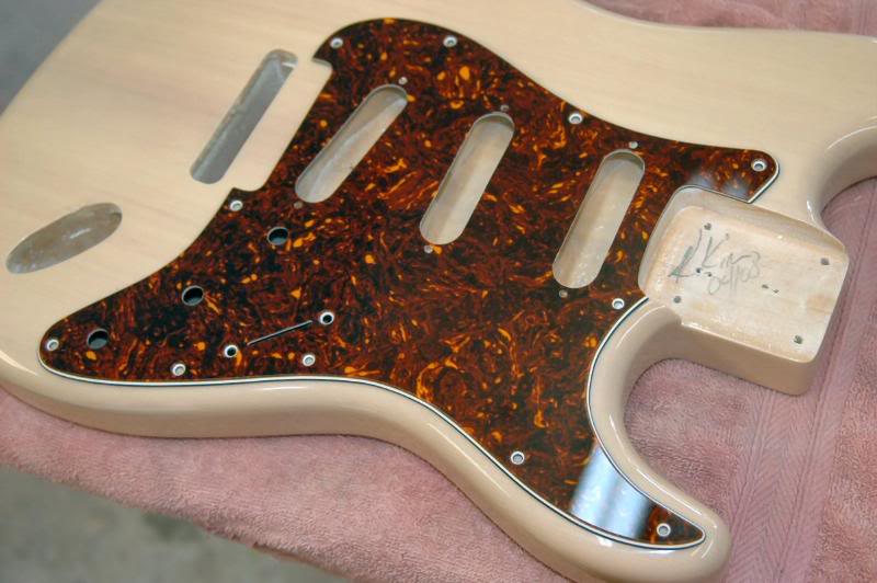  And the pickguard is ready. 