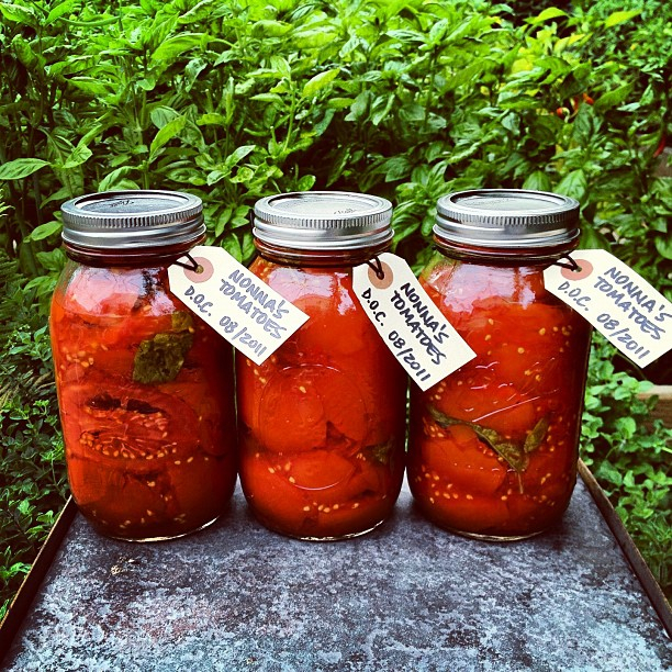 Nonna's preserved tomatoes