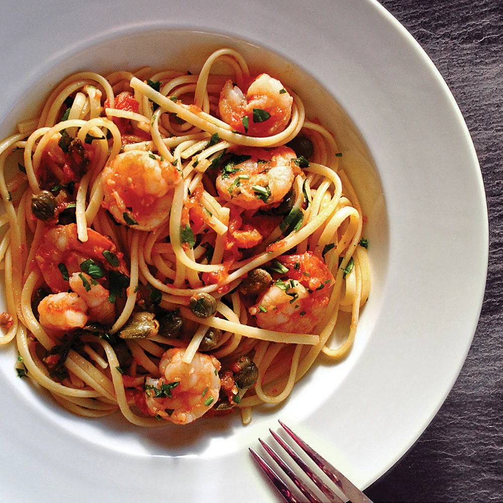 Nonna's Spicy Shrimp Linguine
