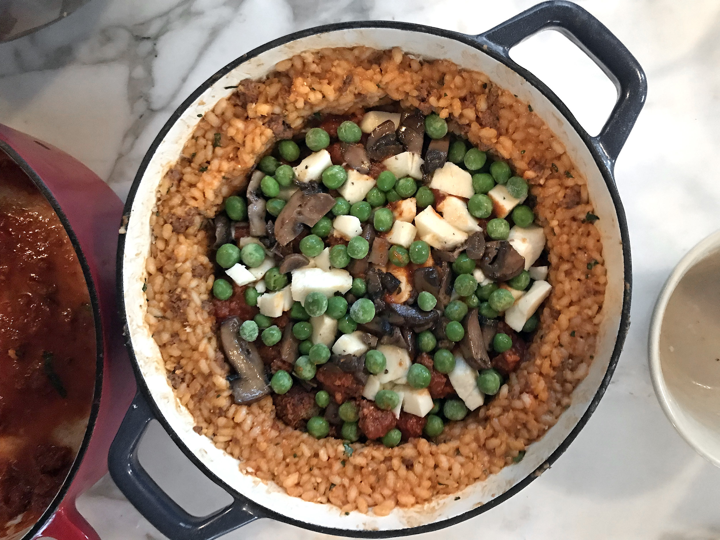stuffing and cheese