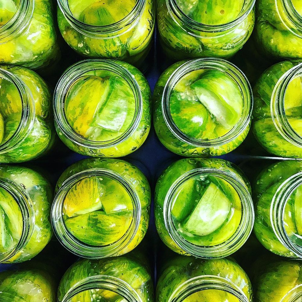 Canned Green Tomatoes