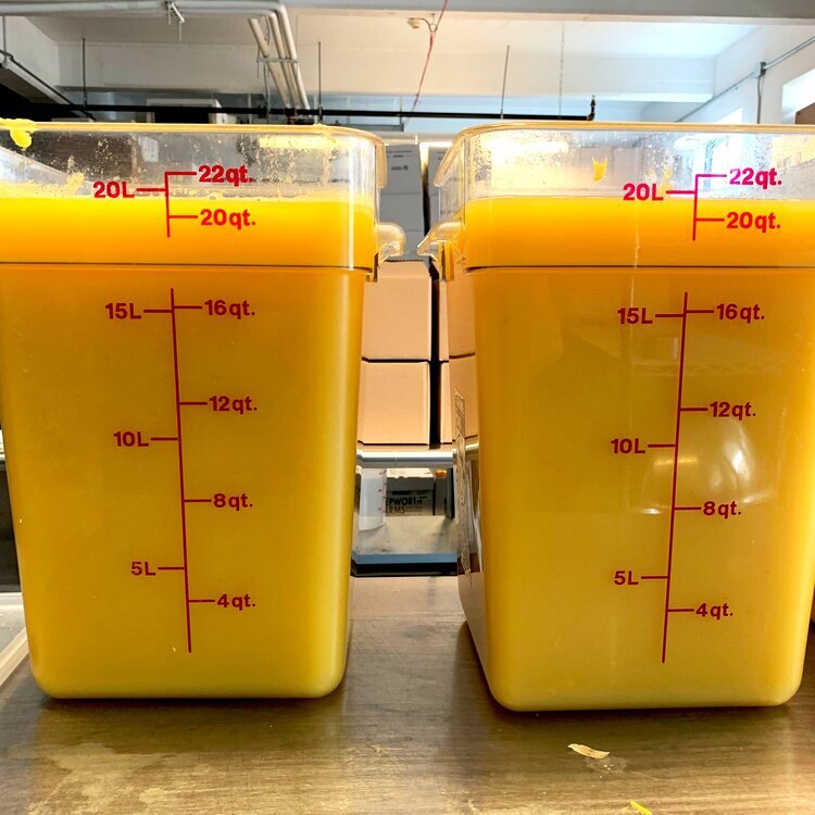Yellow tomato juice