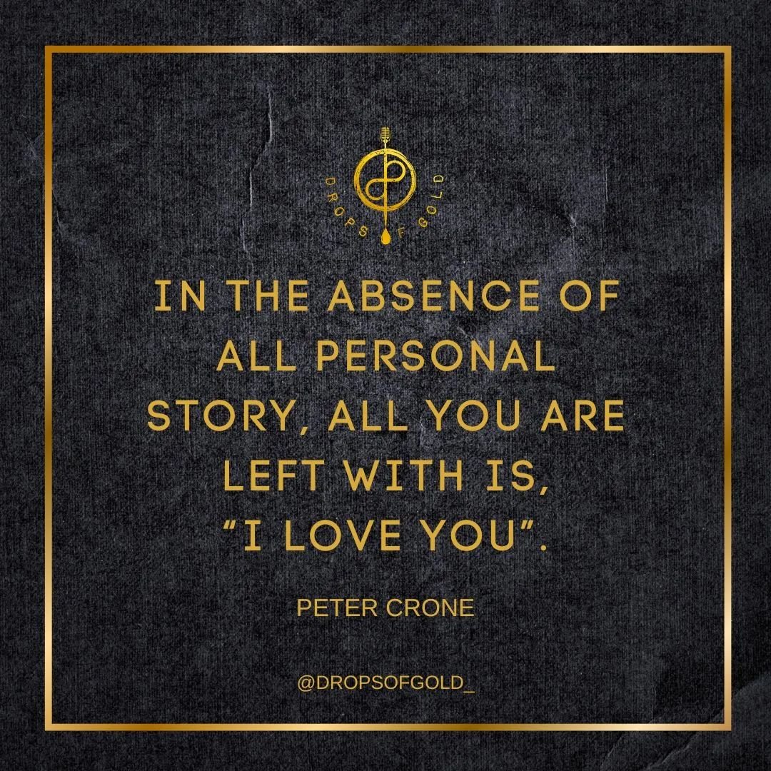 We couldn't have said it better ourselves... Literally. 

Thank you @petercrone for being a magnificent human, and a  catalyst for connection and elevation, one mind at a time! You truly embody living and lifting lives golden!

Access the podcast via