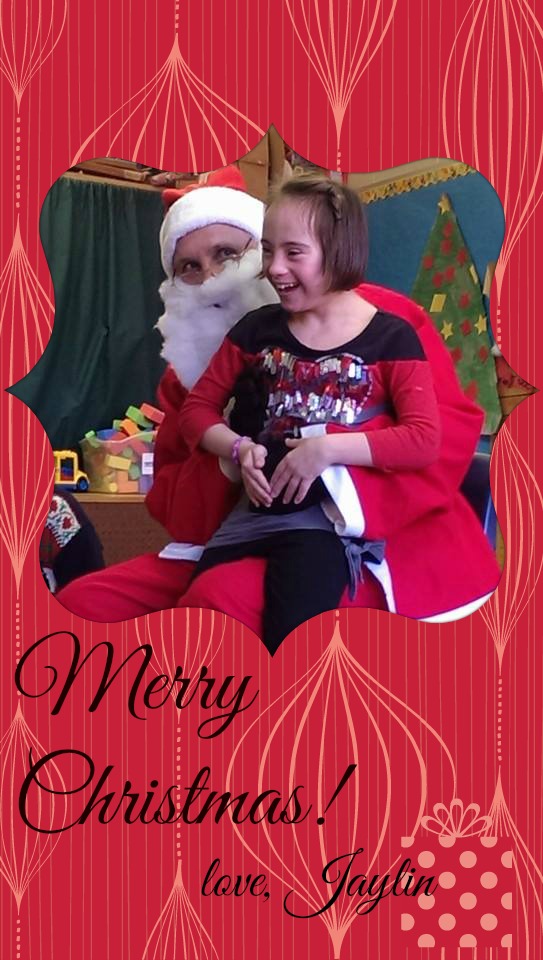 Jaylin and Santa!