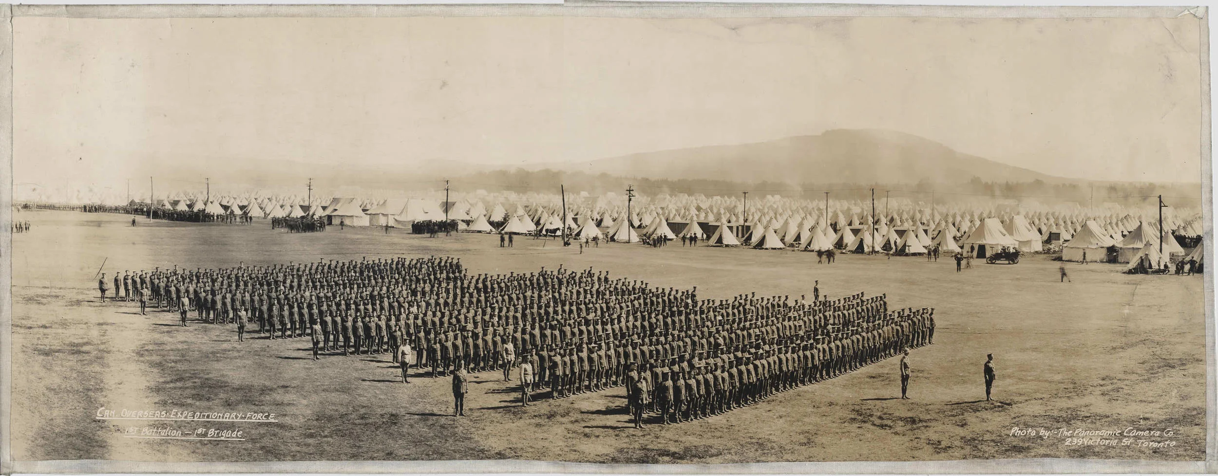The Valcartier Camp in the end of August 1914