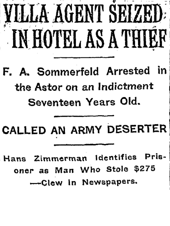 The New York Times front page, October 28, 1915