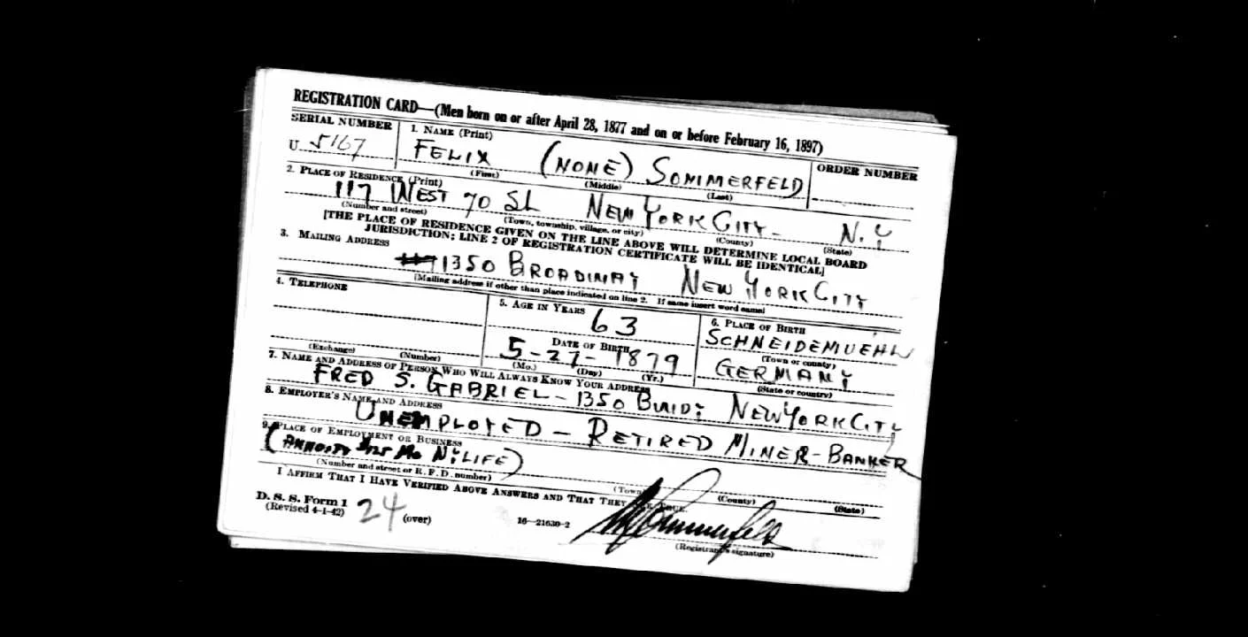 Sommerfeld’s last record before he disappeared into mystery
