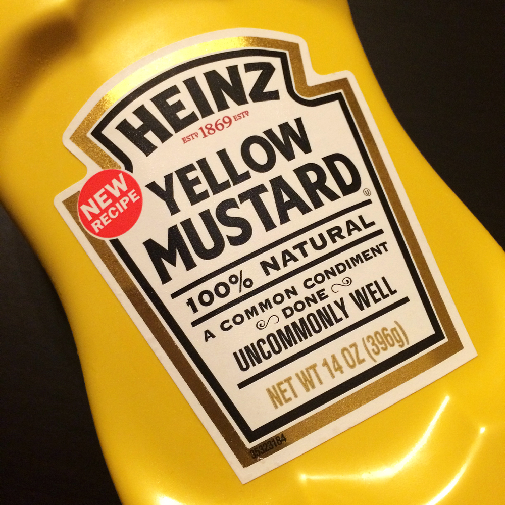 Heinz Yellow Mustard Label