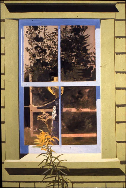 Self-Portrait in Green Window