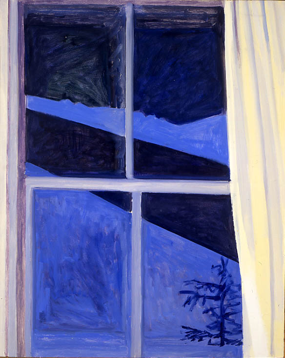 Blue Night Window