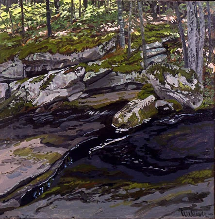 Study for Ledge on Black Brook