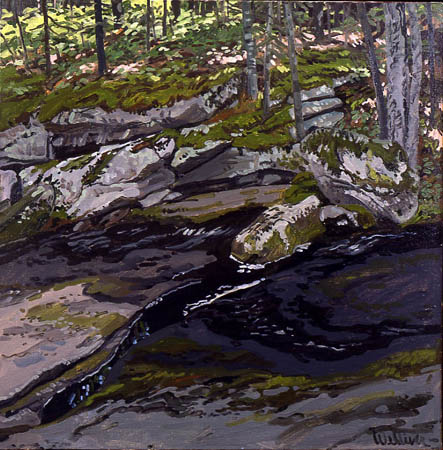 Study for Ledge on Black Brook
