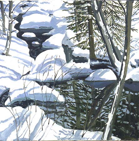 Study for Snow in Hope Brook