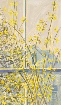 Forsythia in Window