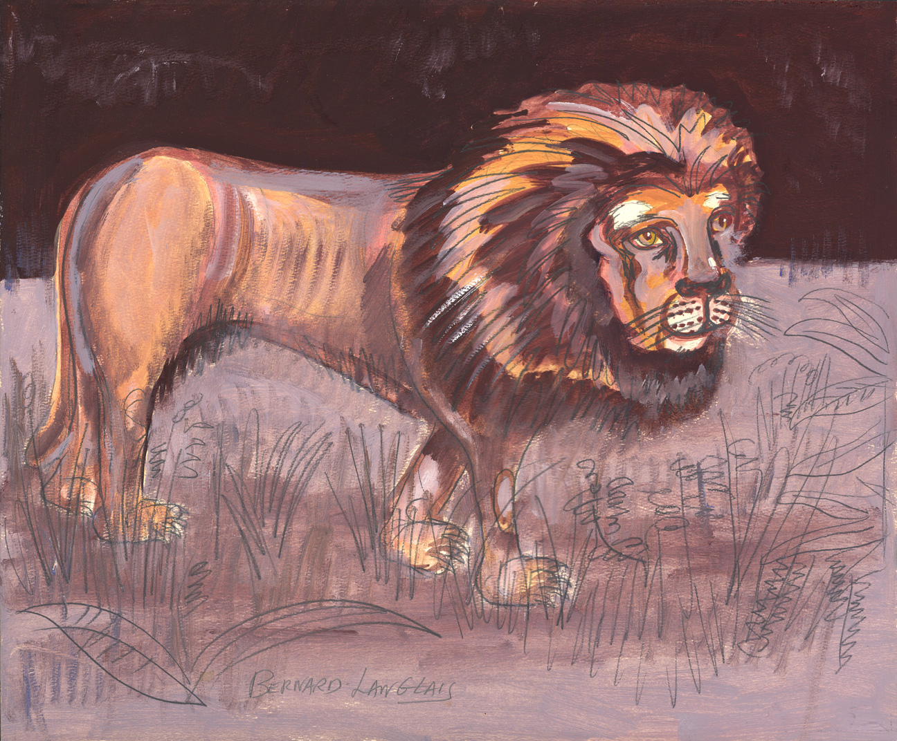 Lion - Gray and Brown
