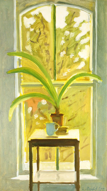 Window with Amaryllis Plant, Dec.