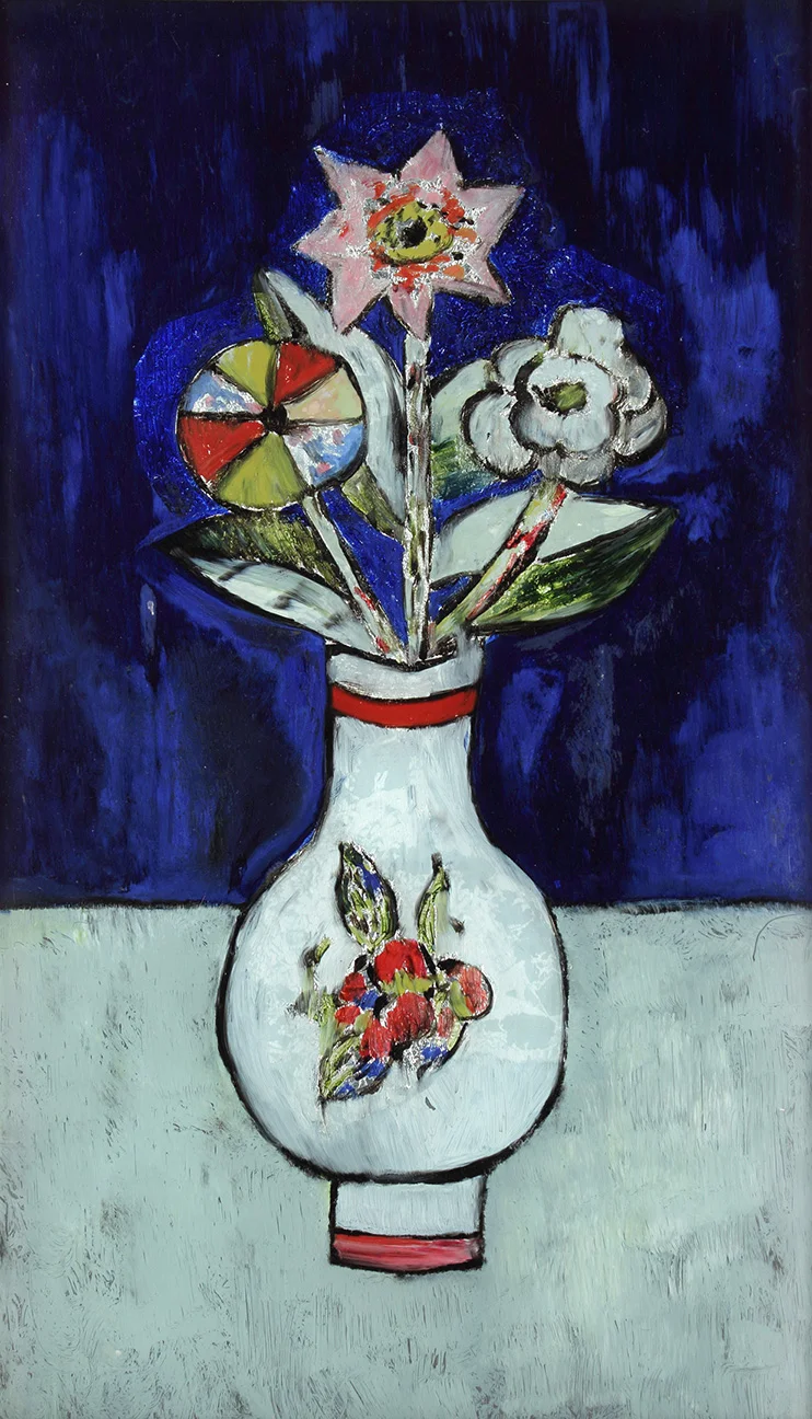 Three Flowers in a Vase