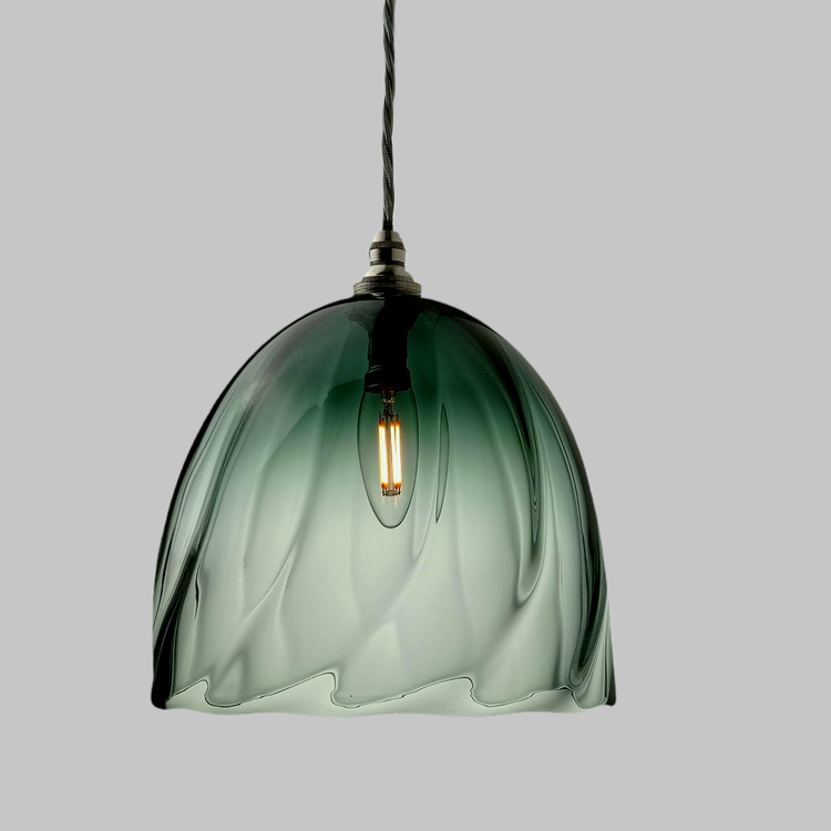 Large Beanie Pendant Light in Smoke Green LGB035-24R