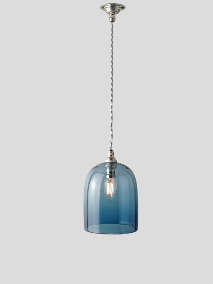 Cloche Pendant Light in Steel Blue CLH016.png