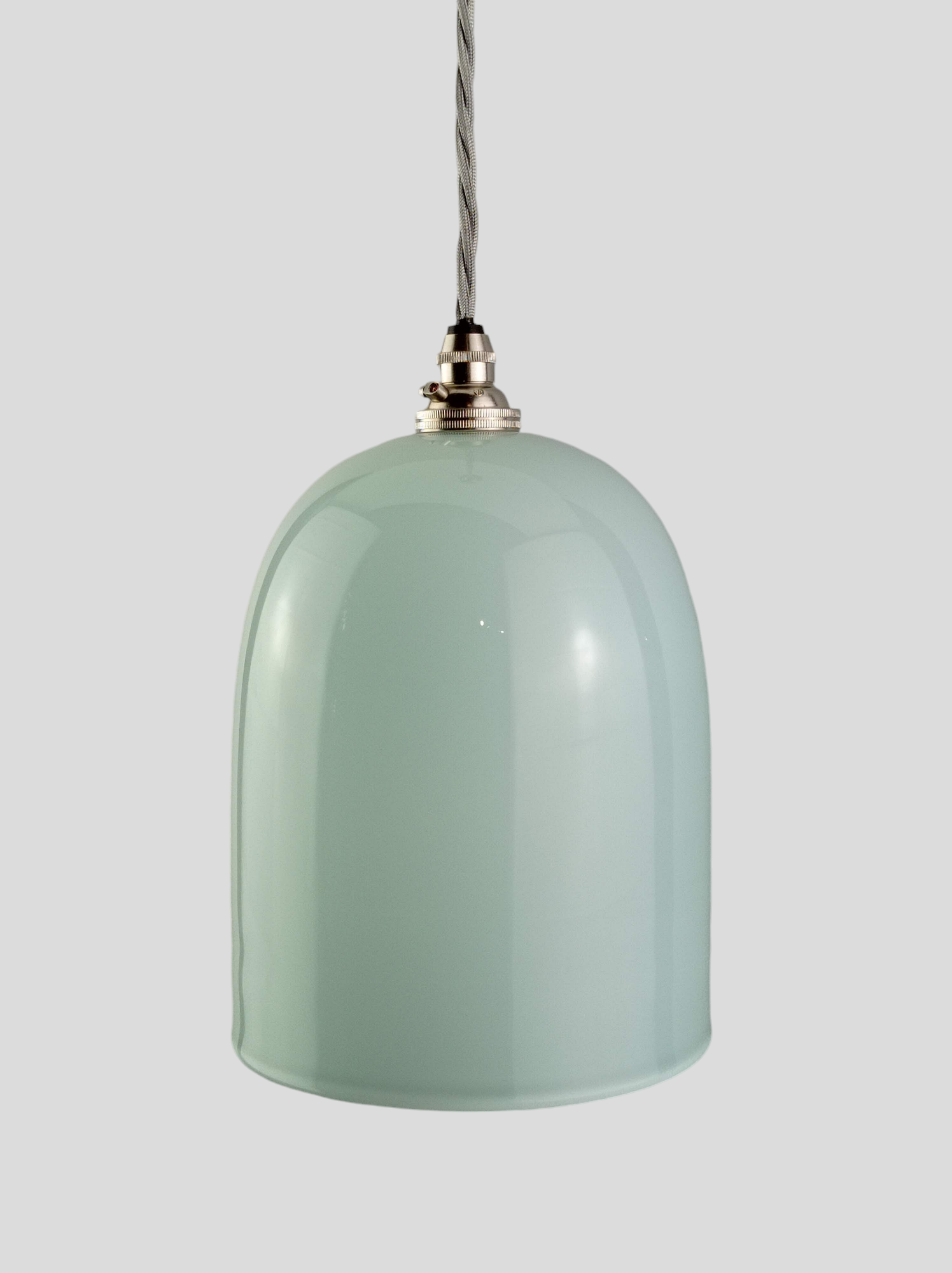 Cloche Pendant Light in Celadon CLH018