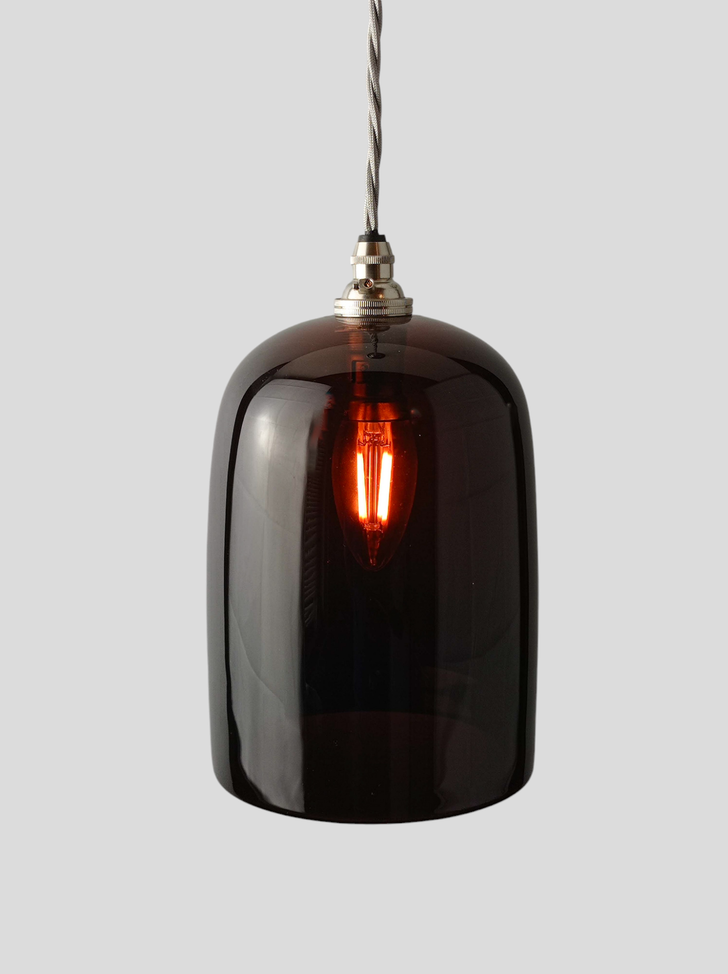 Cloche Pendant in Light Brown CLH013