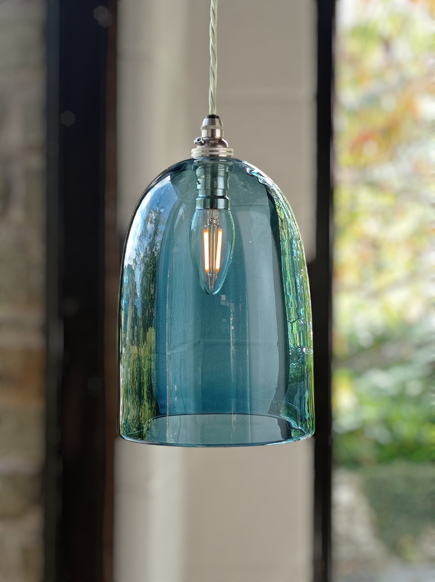 Fez Pendant Light in Steel Blue FEZ0024