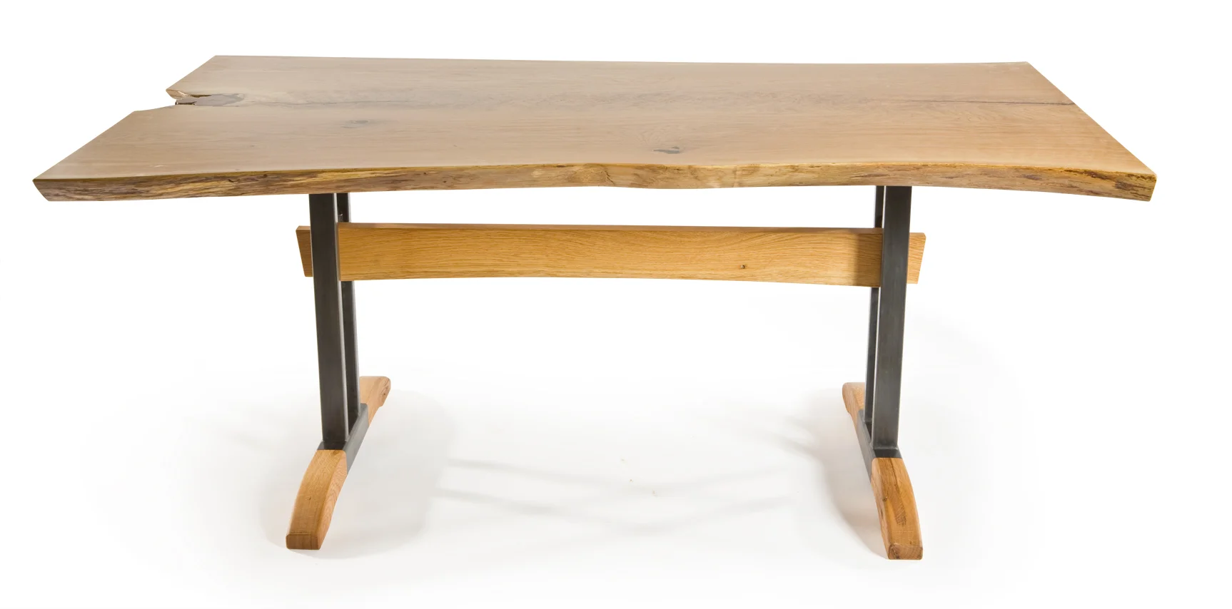 White Oak table / Combination trestle base