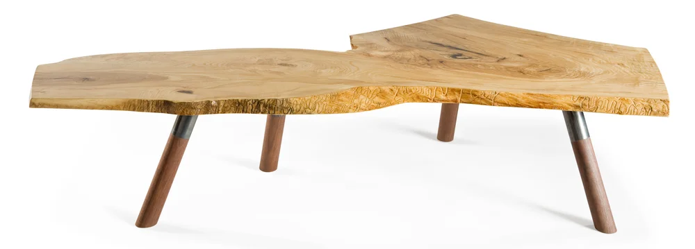 Ash Coffee Table with Combination Socket Legs