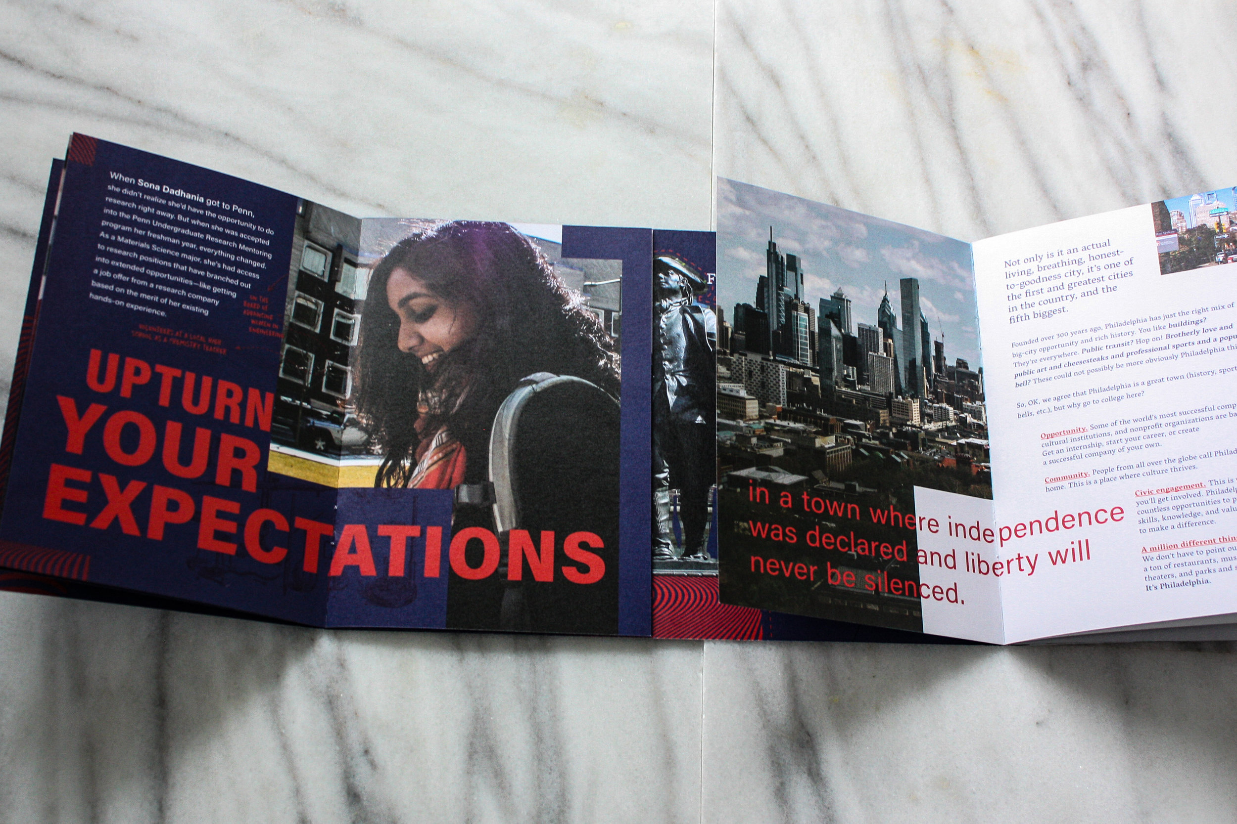 University of Pennsylvania - Admissions Suite - Travel Piece Spread