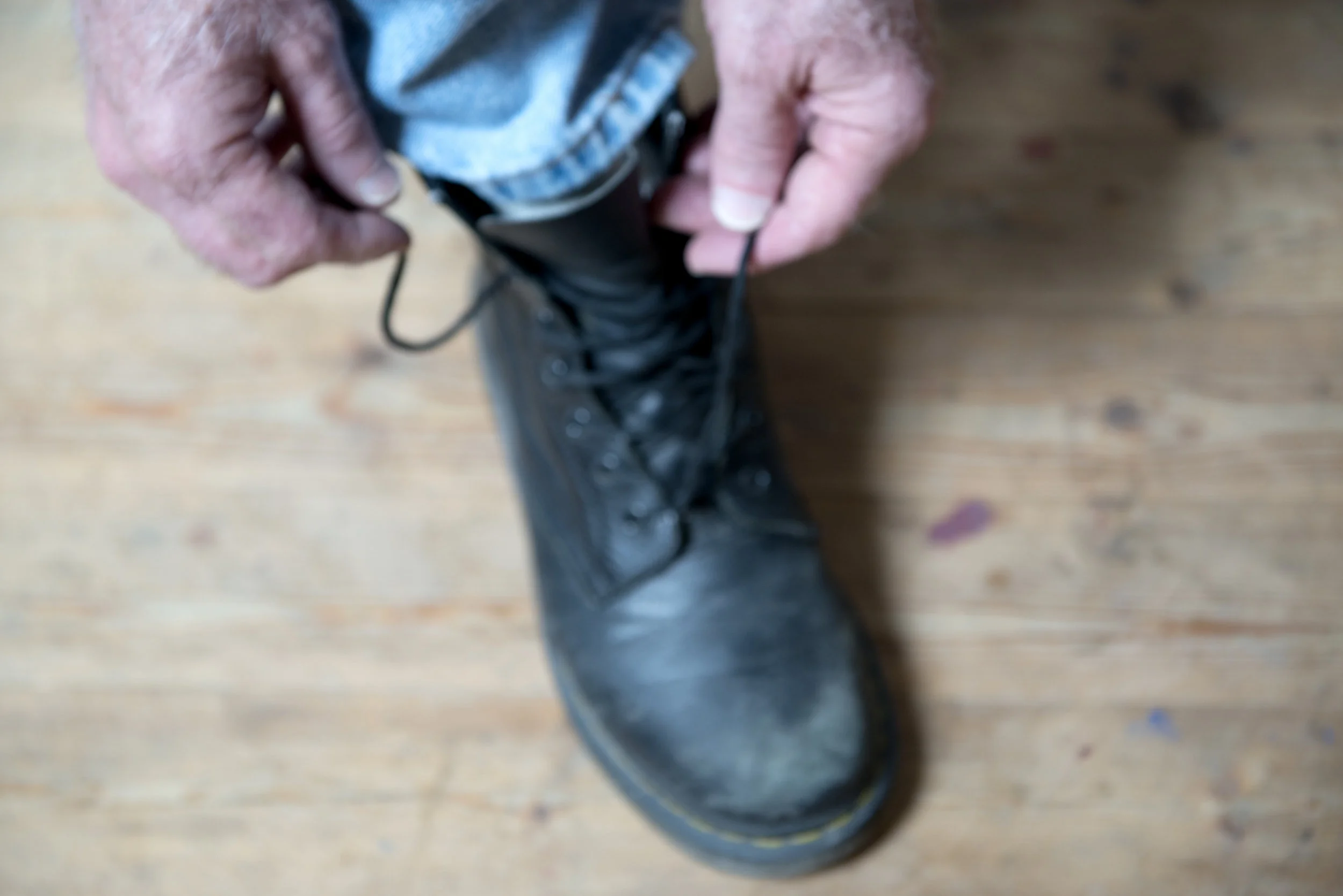  taking off my boot 