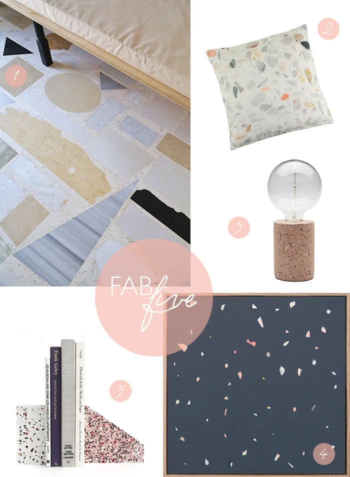 CLOTH & KIND Interiors // Fab Five Terrazzo